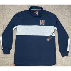 Red‎ Bull KTM Racing Team Men's Button Up Long Sleeve Rugby Size XXL
